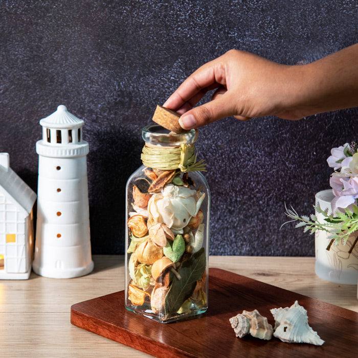 Scented Potpourri in Glass Jar - Peach Bellini - Image 4