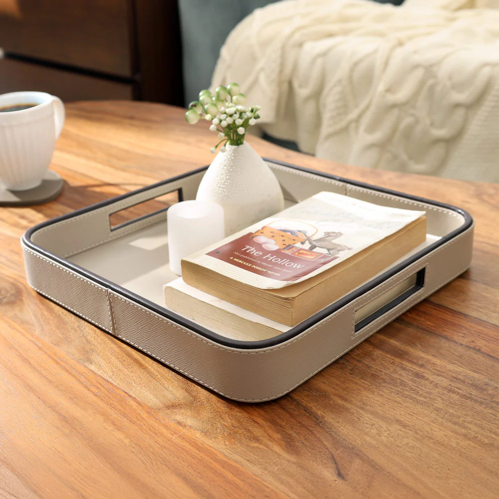 Scribe Square Multi-purpose Tray - Taupe - Image 2