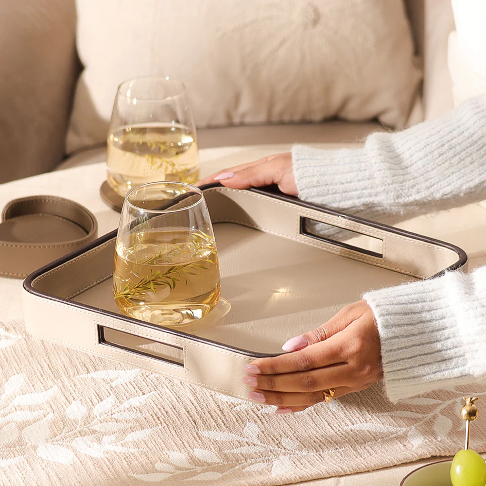 Scribe Square Multi-purpose Tray - Taupe - Image 5
