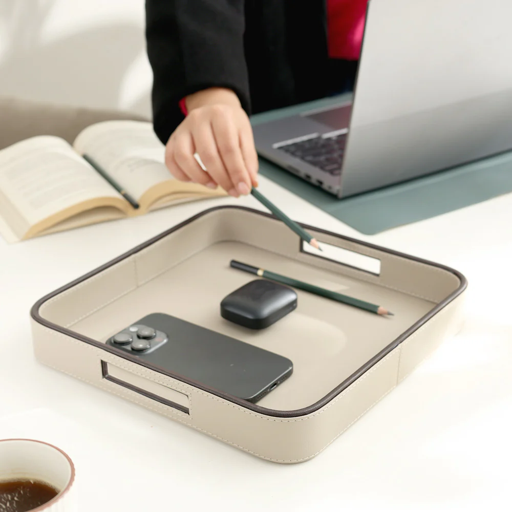 Scribe Square Multi-purpose Tray - Taupe - Image 9