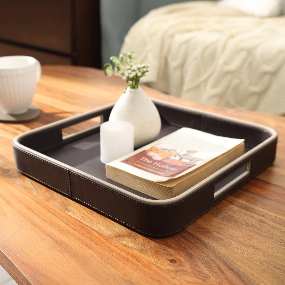 Scribe Square Multi-purpose Tray - Walnut - Image 2