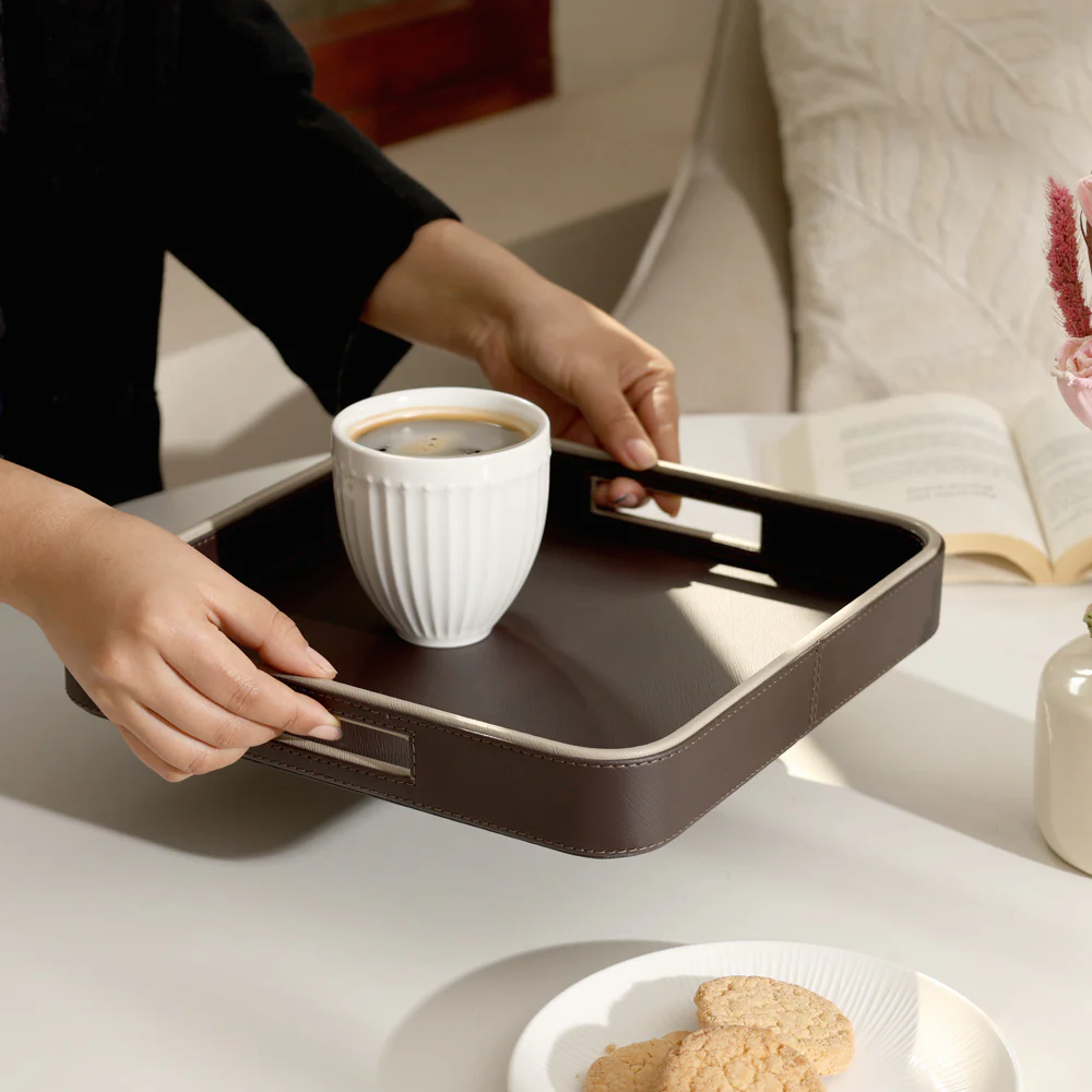 Scribe Square Multi-purpose Tray - Walnut - Image 3