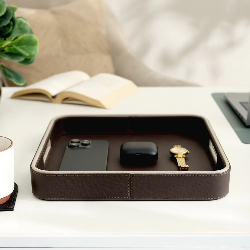Scribe Square Multi-purpose Tray - Walnut - Image 8