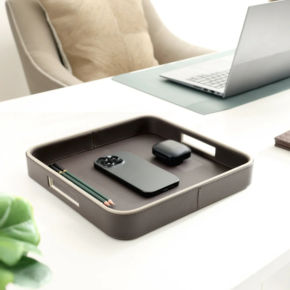 Scribe Square Multi-purpose Tray - Walnut - Image 9