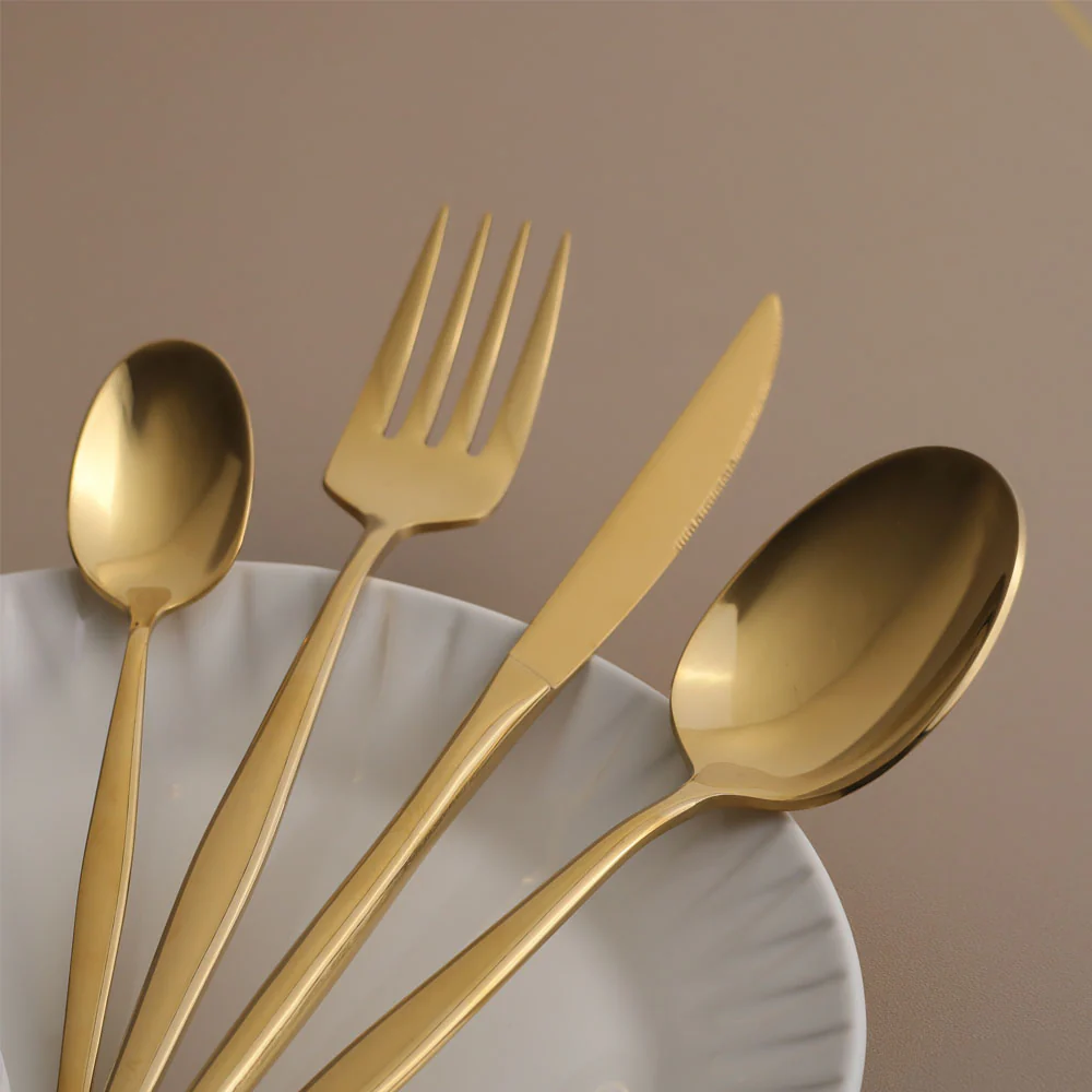 Sear 24-Piece Cutlery Set - Gold - Image 2