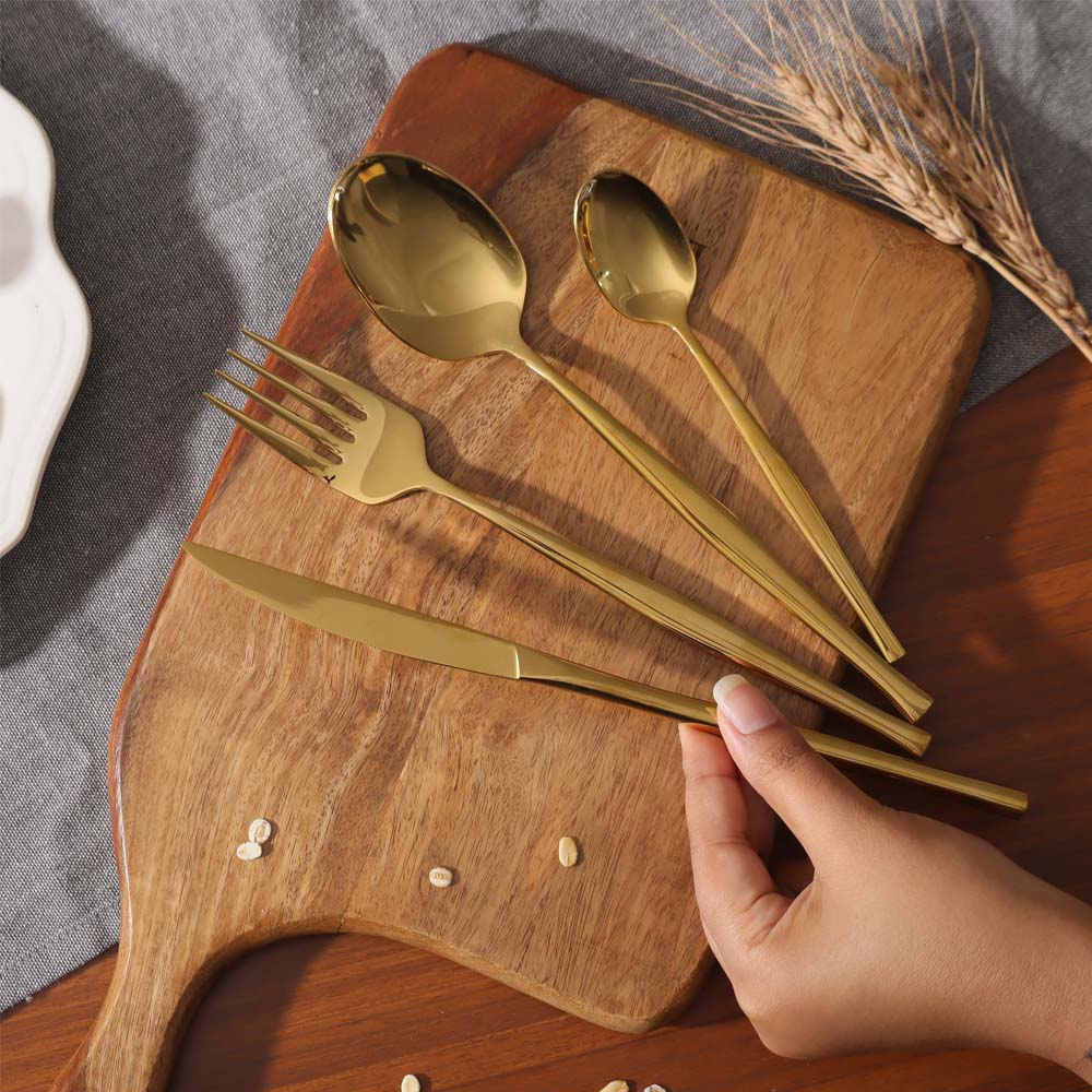 Sear 24-Piece Cutlery Set - Gold - Image 5