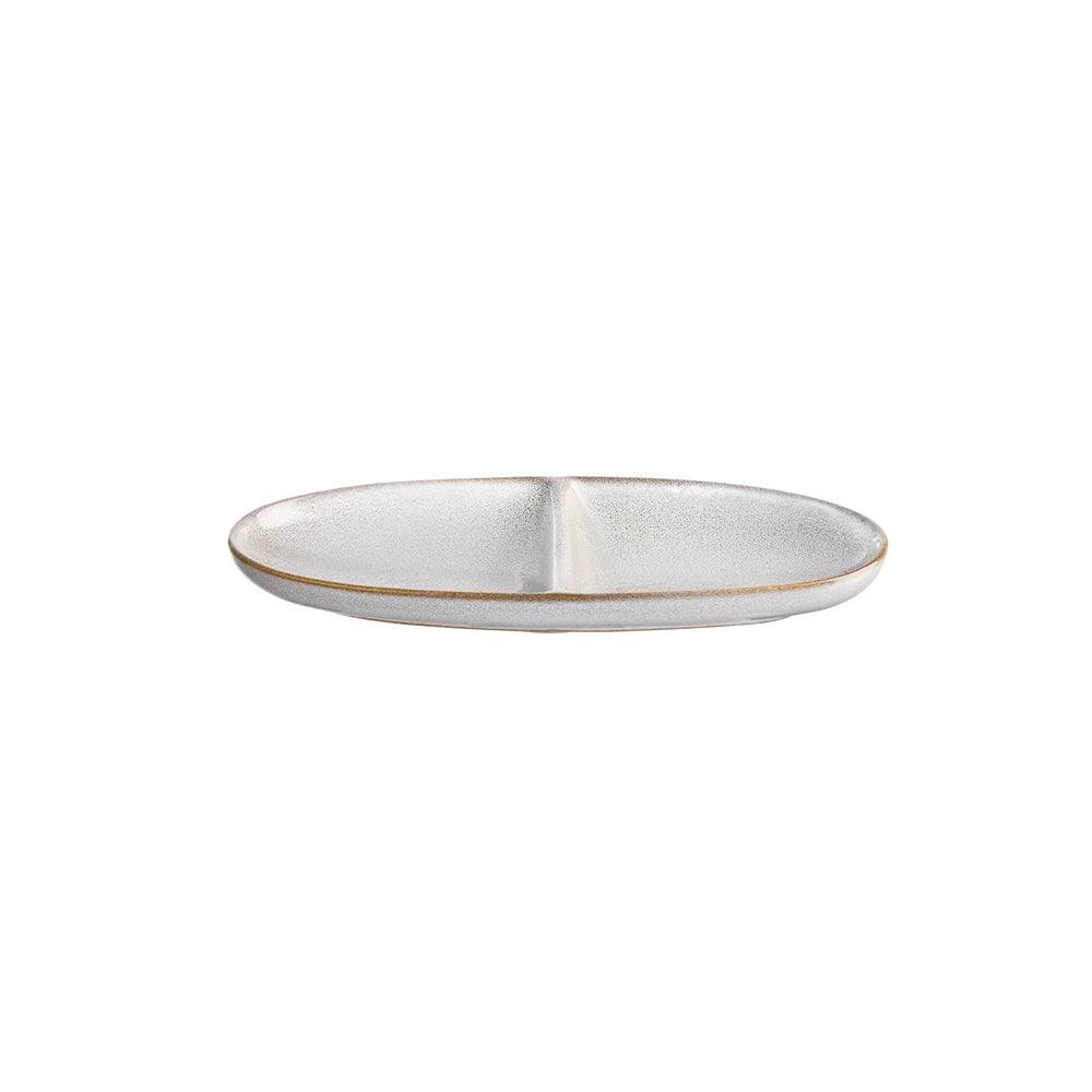 Seasons Oval Sectioned Plate - Sand - Image 3