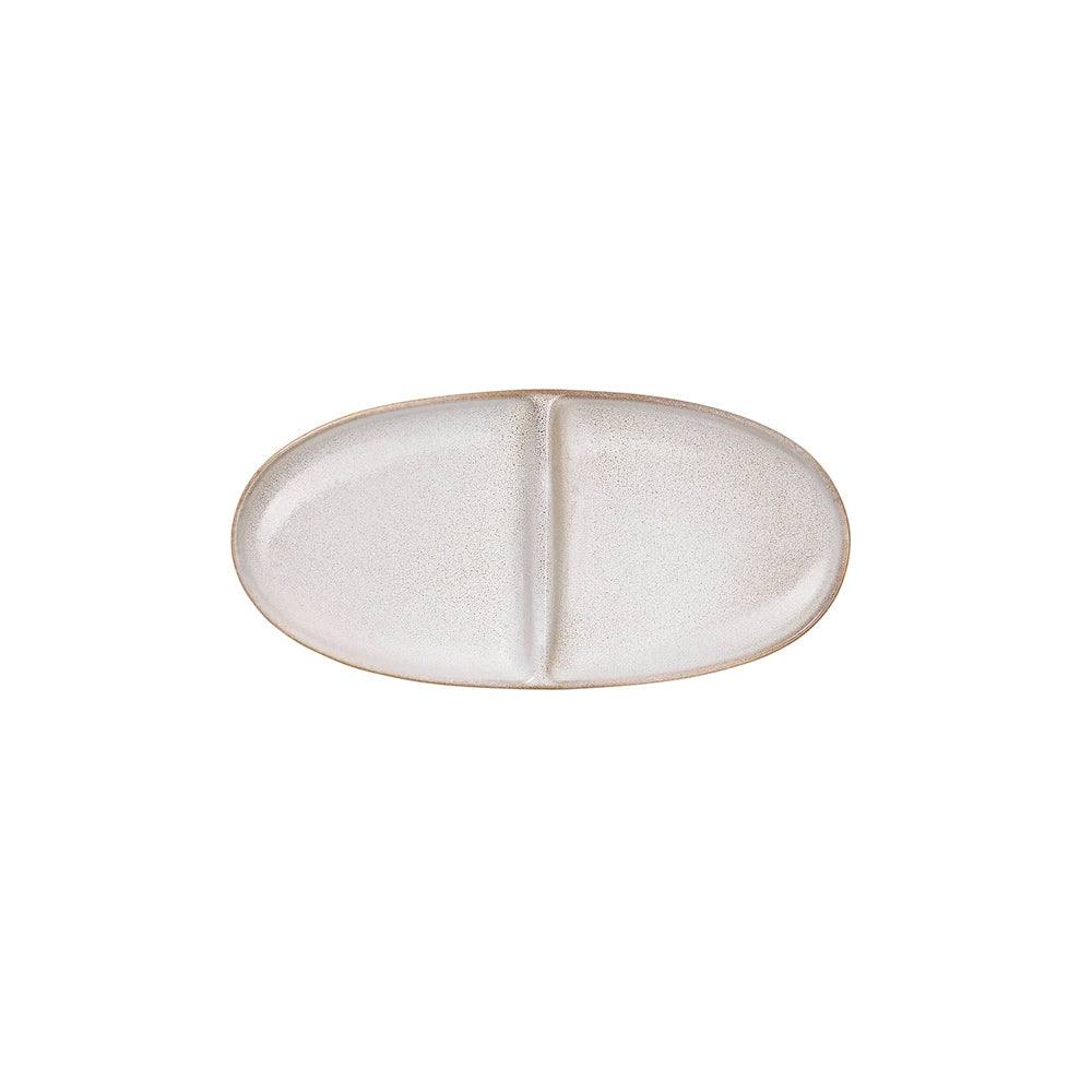 Seasons Oval Sectioned Plate - Sand - Image 5