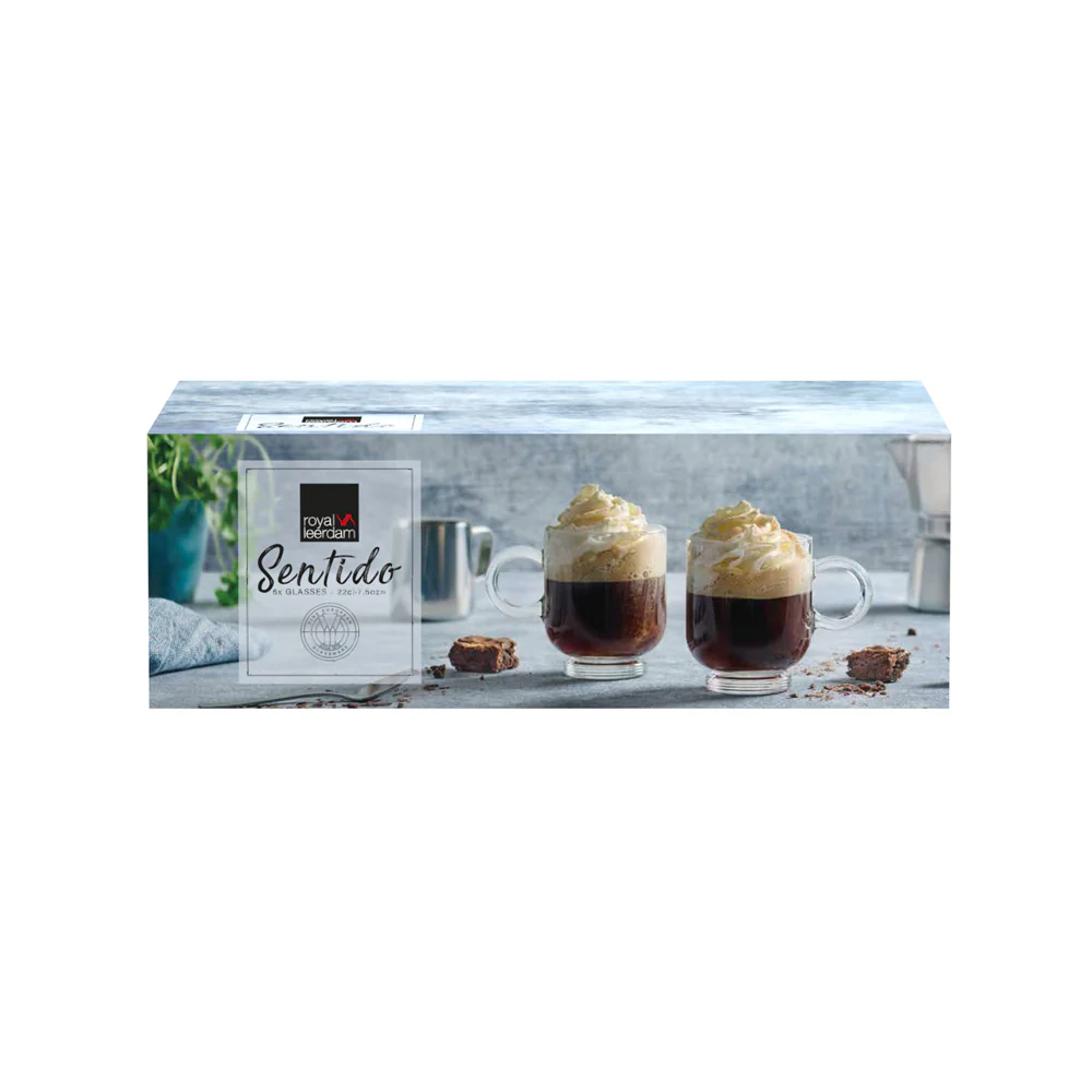 Sentido Cappuccino Glasses 220ml, Set of 6 - Image 3