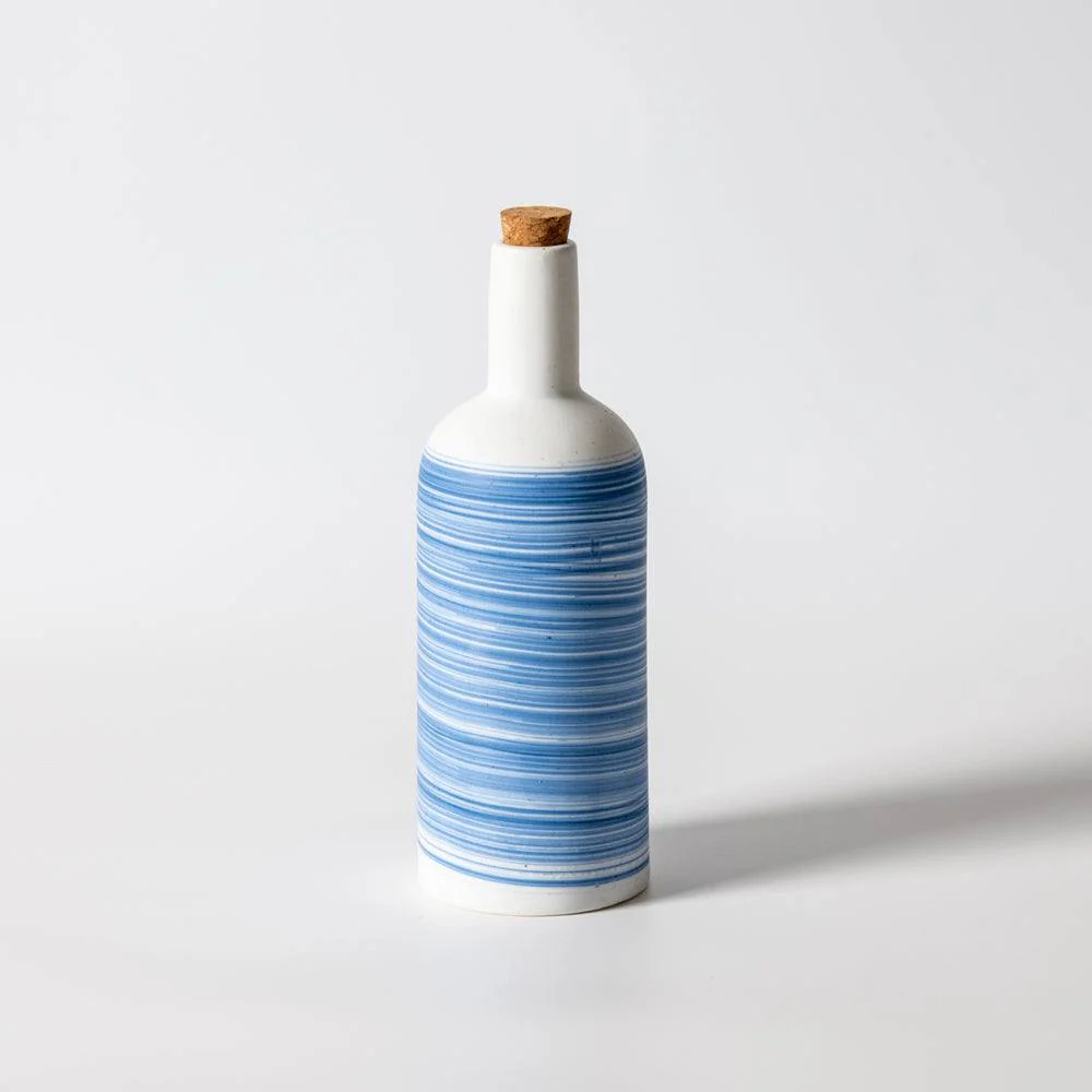 Shore Condiment Bottle with Lid - White & Blue - Image 3