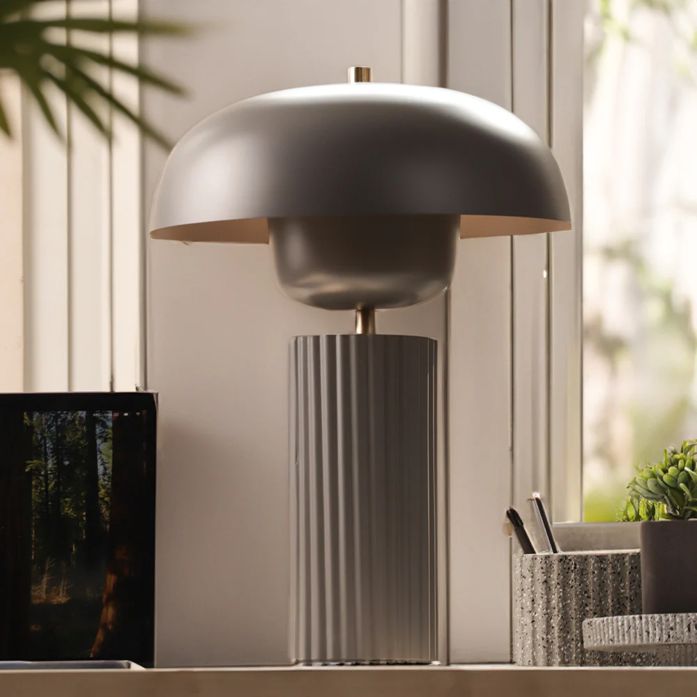 Shroom Floating Table Lamp Large - Pewter Grey - Image 5