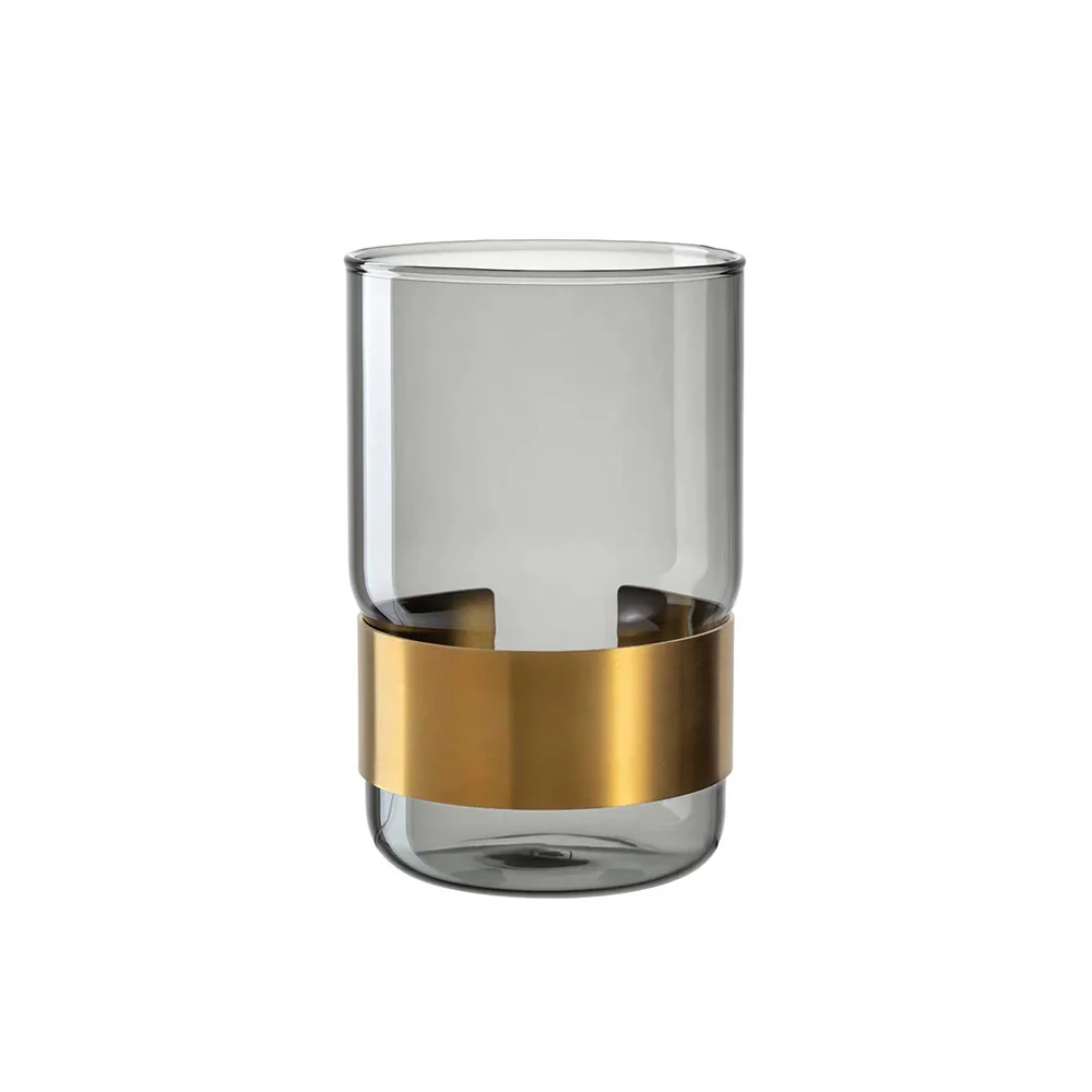 Silenzio Glass Vase Small - Grey - Image 5
