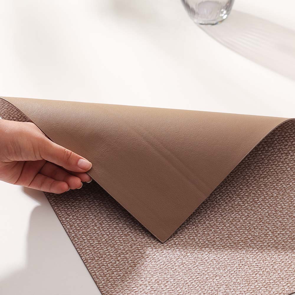 Silkstone Reversible Mats, Set of 6 - Mocha - Image 3