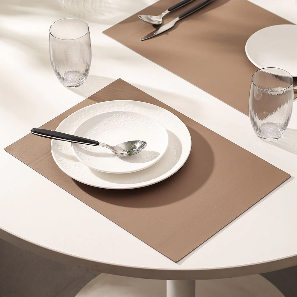 Silkstone Reversible Mats, Set of 6 - Mocha - Image 5