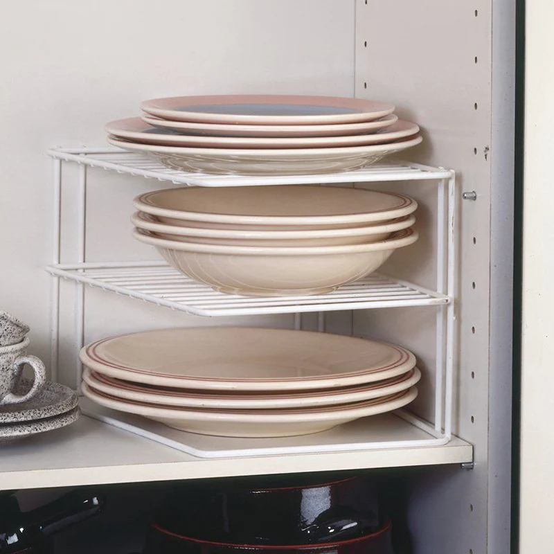 Silos 2-Tier Corner Rack - White - Image 2