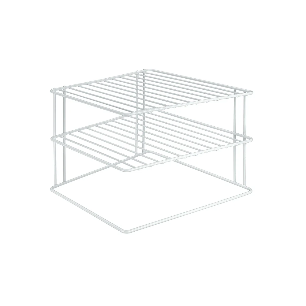 Silos 2-Tier Corner Rack - White - Image 3