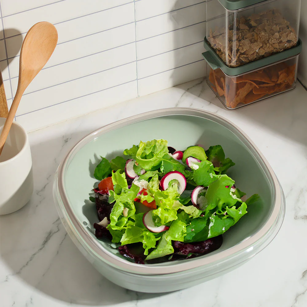 Silueta Serving Bowl with Lid 4L - Nordic Sage - Image 2