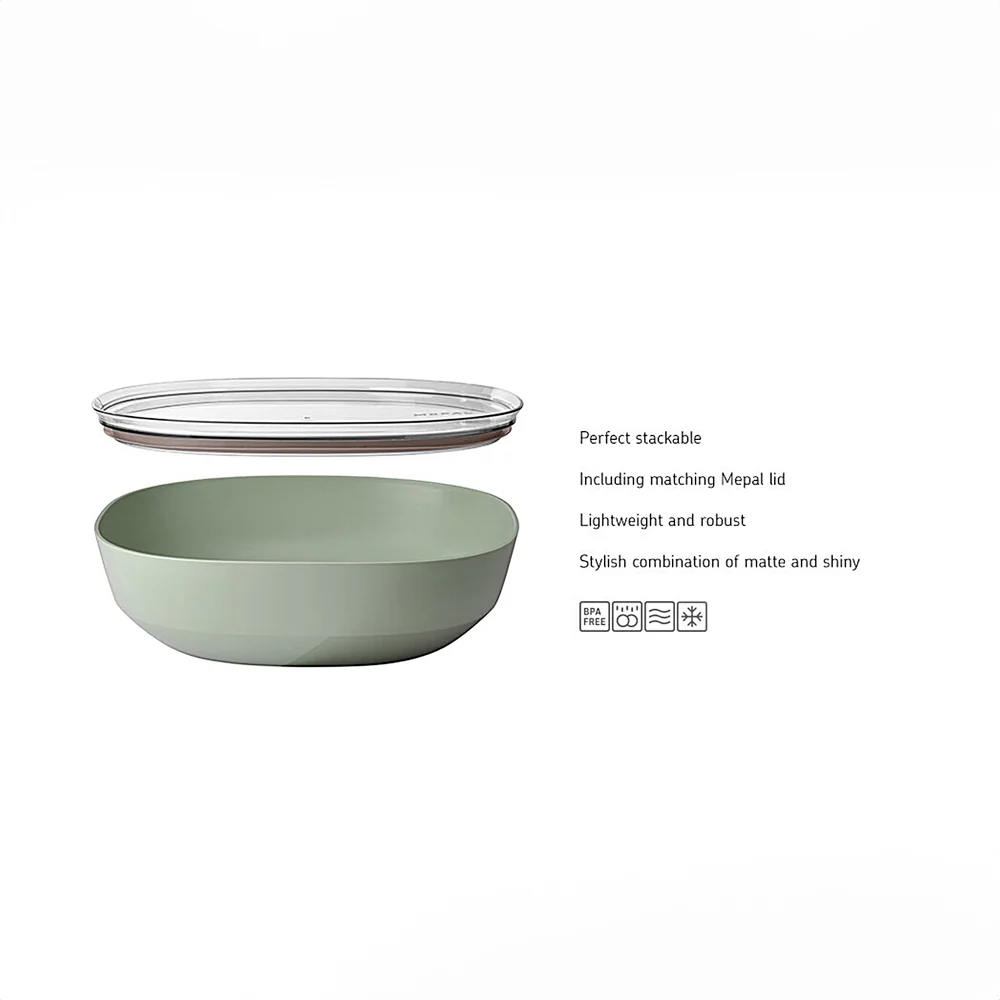 Silueta Serving Bowl with Lid 4L - Nordic Sage - Image 9