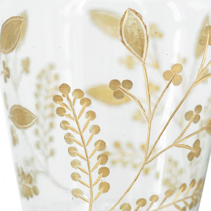 Silva Glass Vase Medium - Green Gold - Image 7