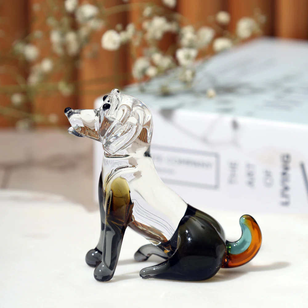 Sitting Dog Mini Glass Accent - Monochrome - Image 6