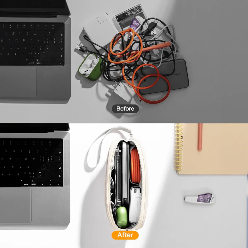 Slim Cable Organizer - Beige - Image 8