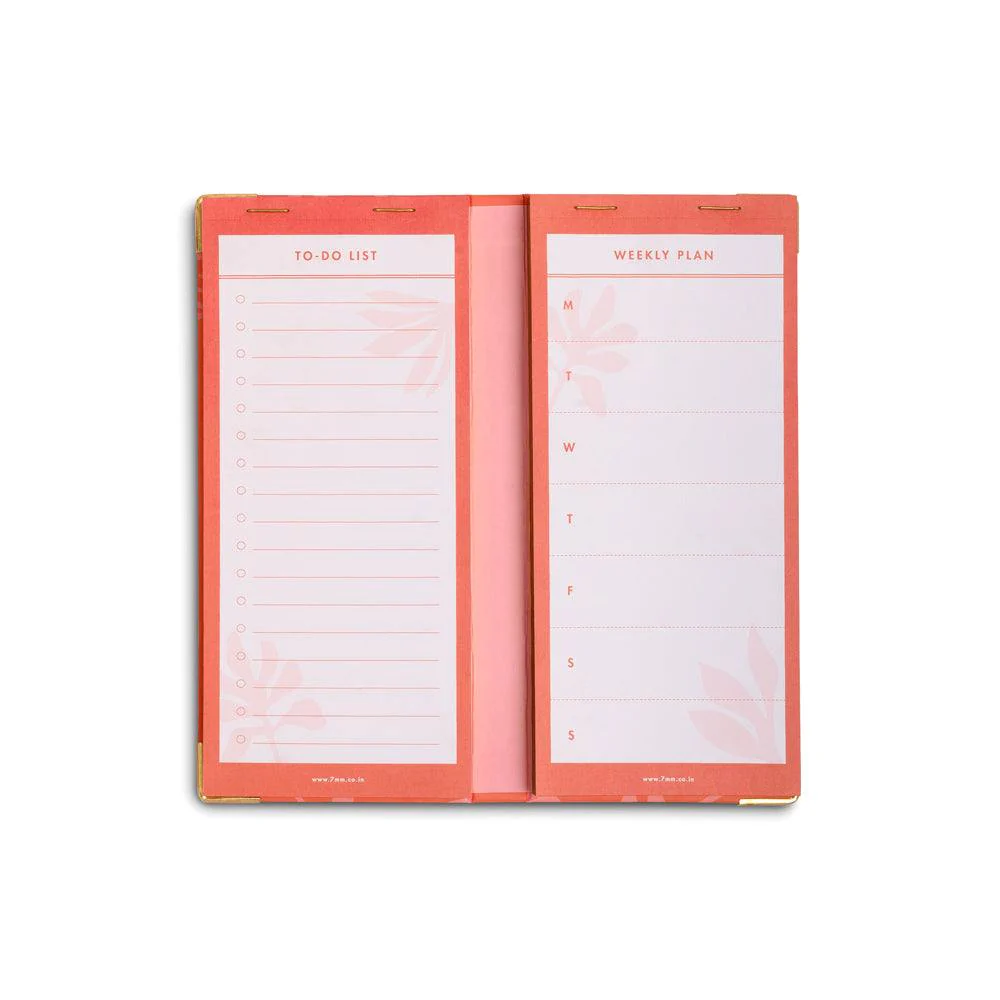 Slim Weekly Planner - Coral Rush - Image 4