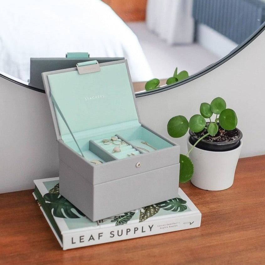 Small Jewellery Box Set - Grey Mint