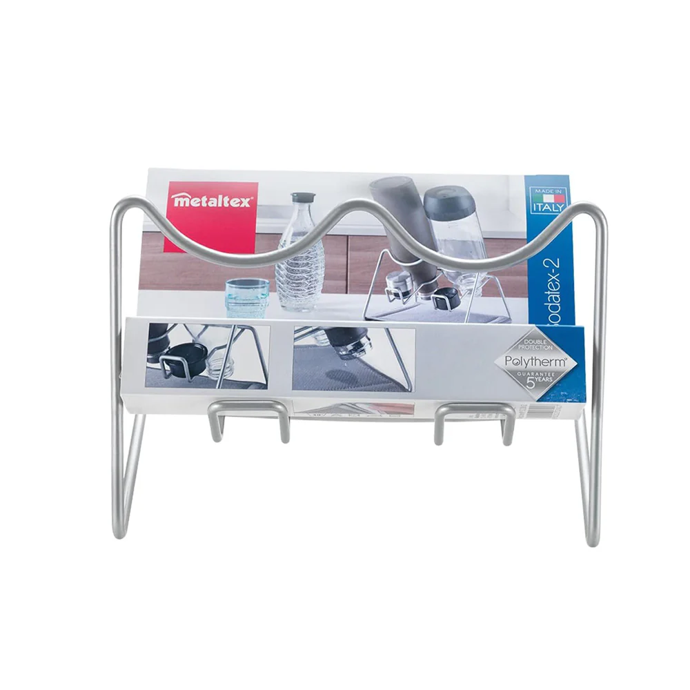 Sodatex Bottle Drying Rack With Cap Holders - Silver Grey - Image 5