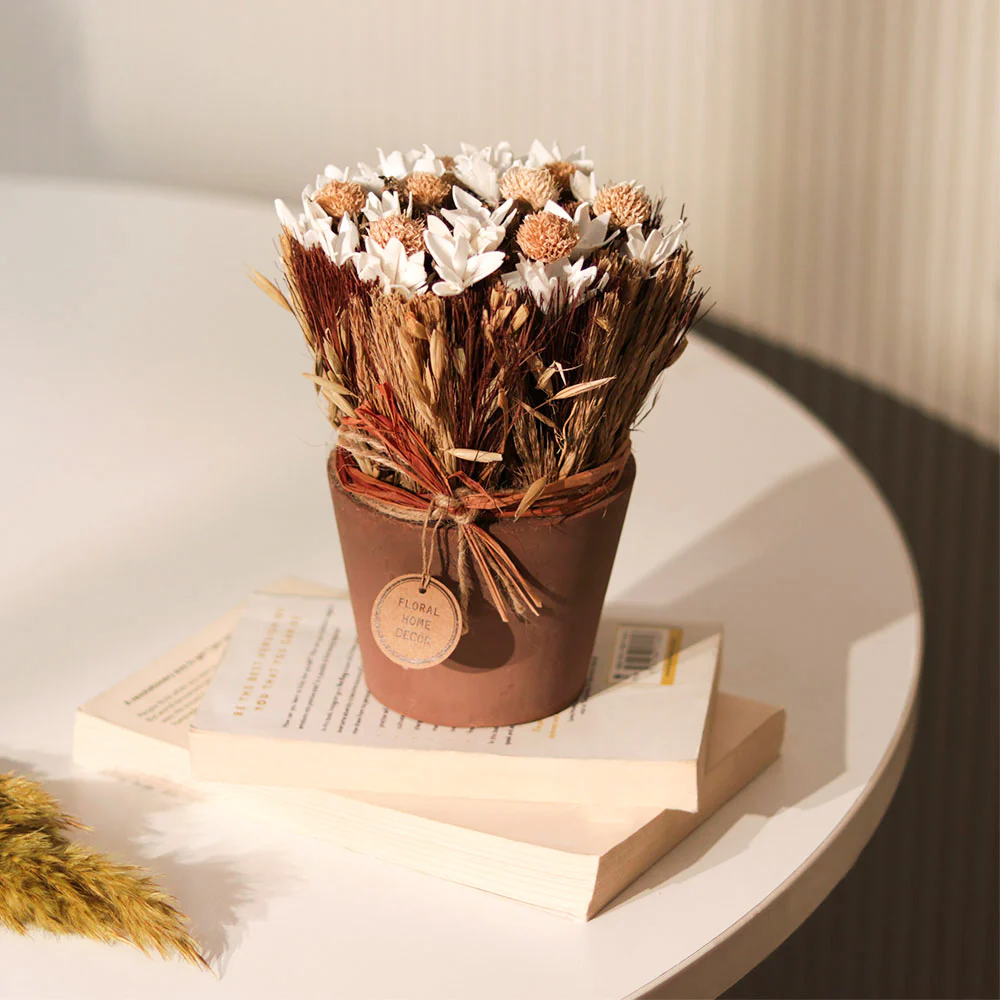 Sola Potted Bouquet - White Beige - Image 4
