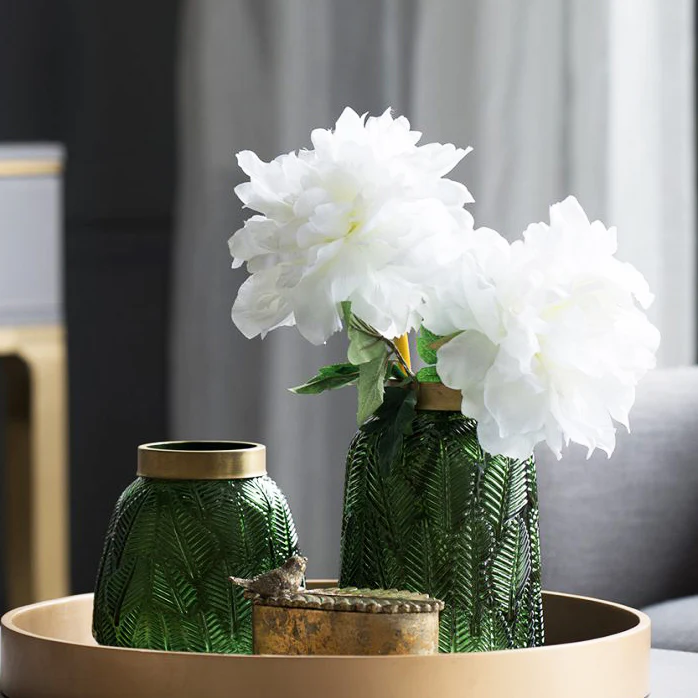 Solange Peony Faux Stem - White - Image 6