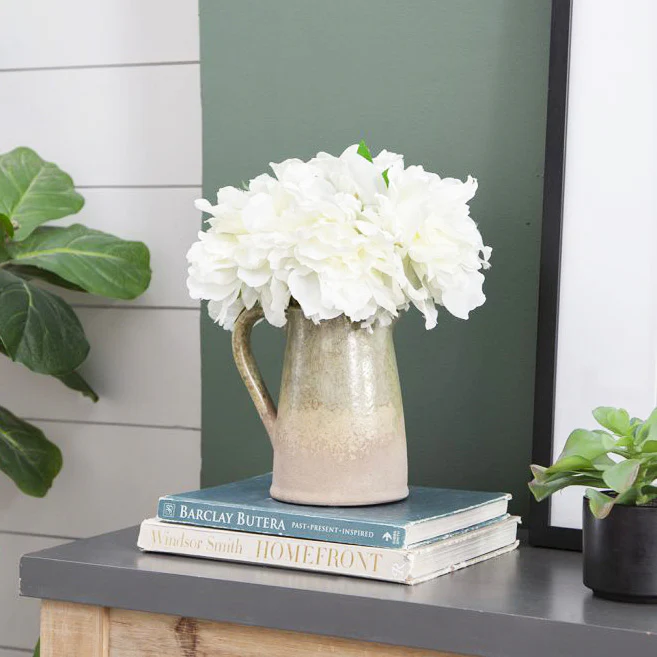 Solange Peony Faux Stem - White - Image 8