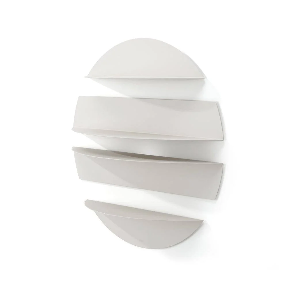 Solis Metal Floating Wall Shelves - Stone - Image 5