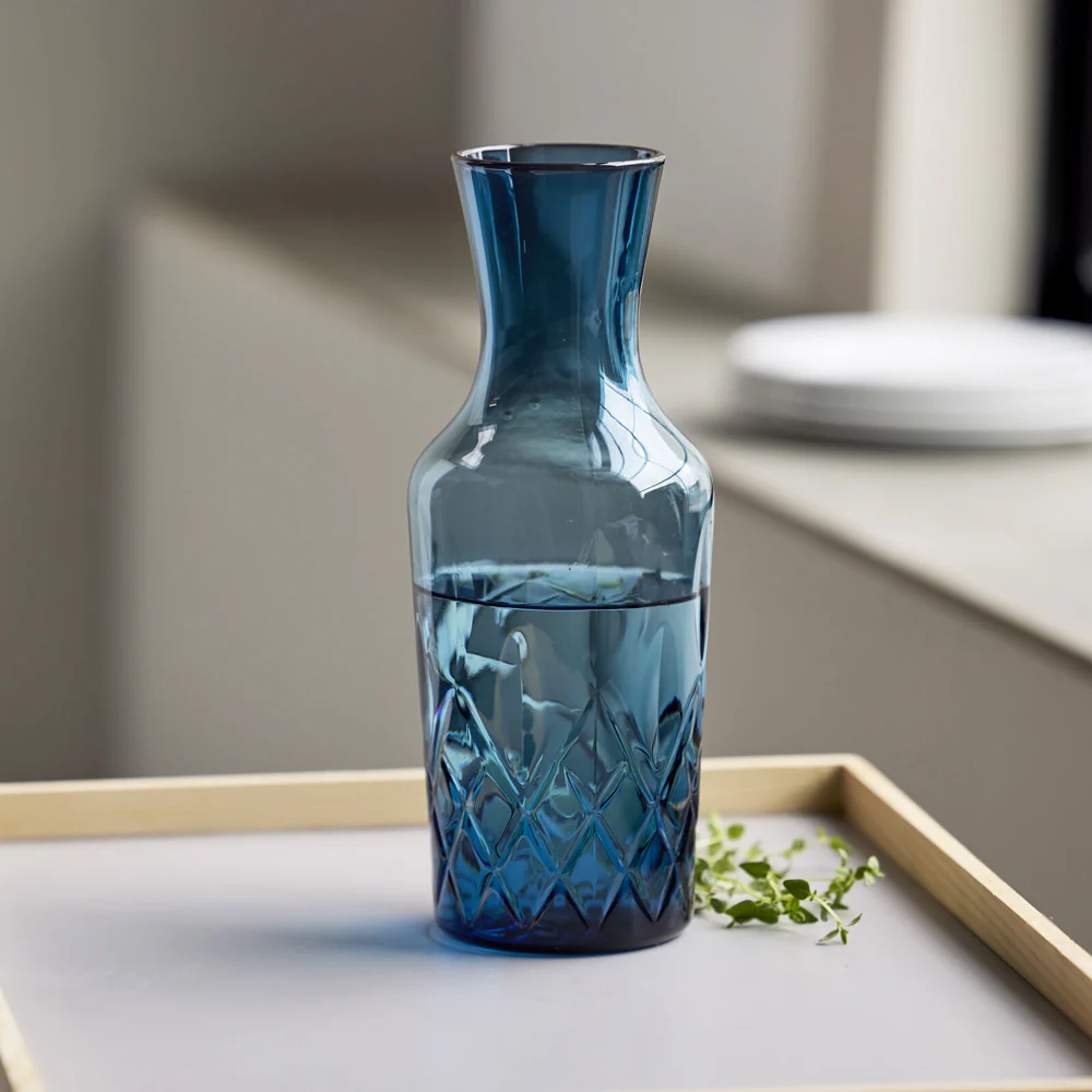 Sorrento Water Carafe 1L - Blue