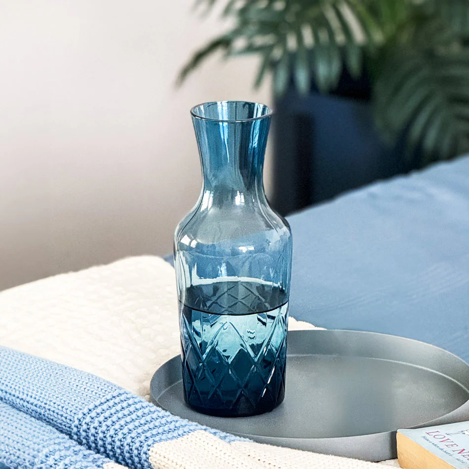 Sorrento Water Carafe 1L - Blue - Image 2