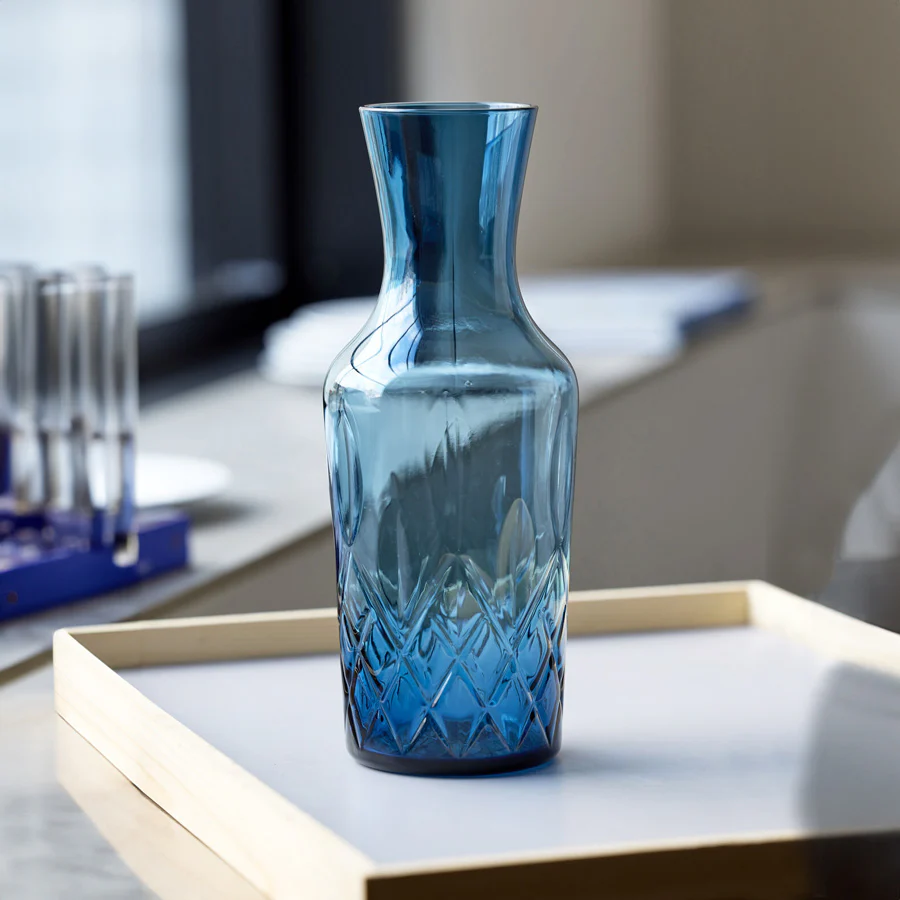 Sorrento Water Carafe 1L - Blue - Image 4