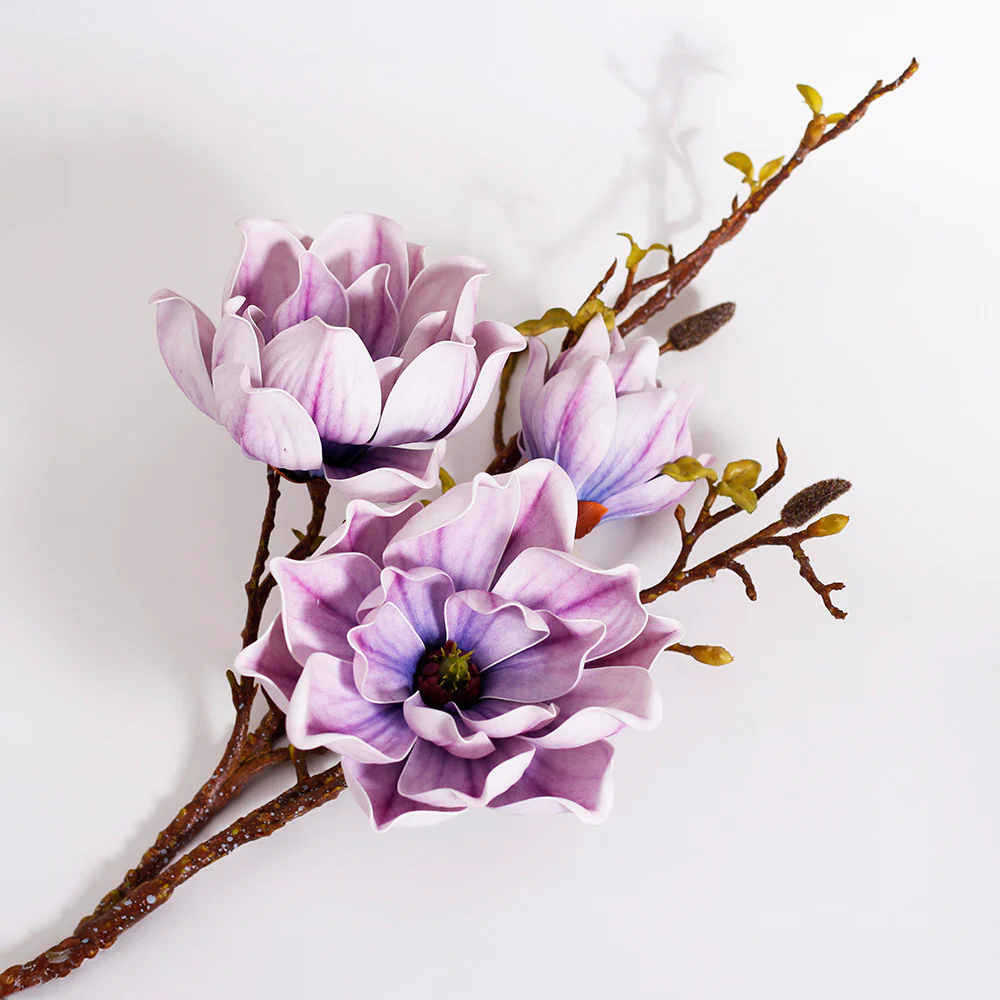 Southern Magnolia Faux Stem - Ube Purple - Image 2