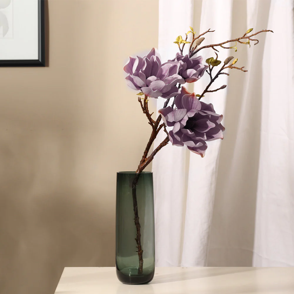 Southern Magnolia Faux Stem - Ube Purple - Image 3