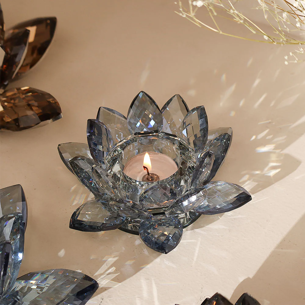 Sparkle Crystal Tealight Holder - Midnight - Image 6