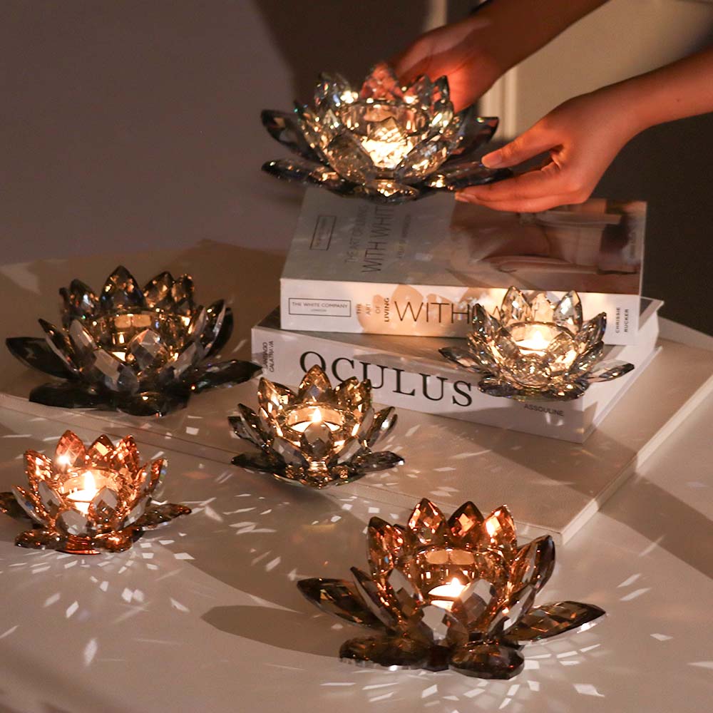 Sparkle Crystal Tealight Holder - Midnight - Image 7