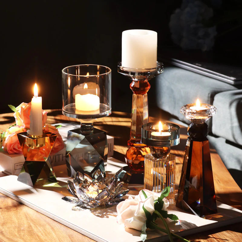 Sparkle Crystal Tealight Holder - Smoke - Image 7