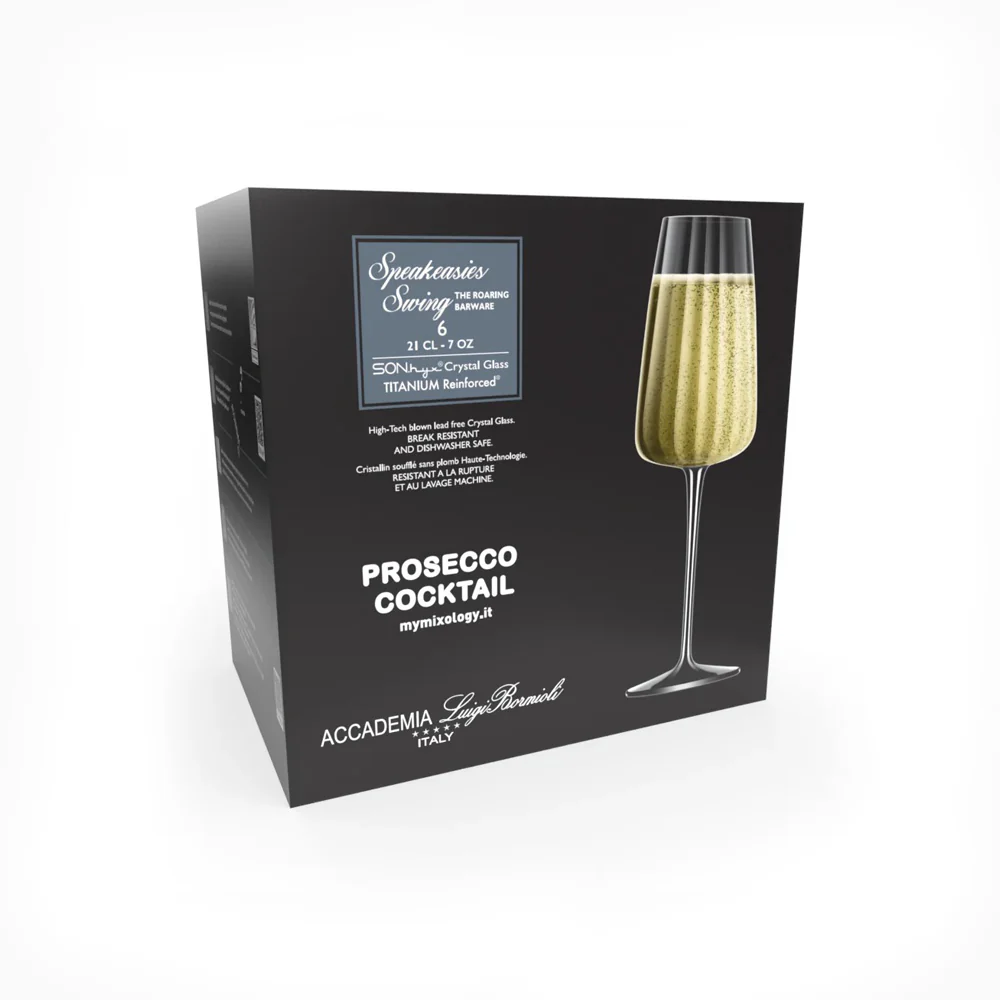 Speakeasy Swing Prosecco Glasses 210ml, Set of 6 - Image 4