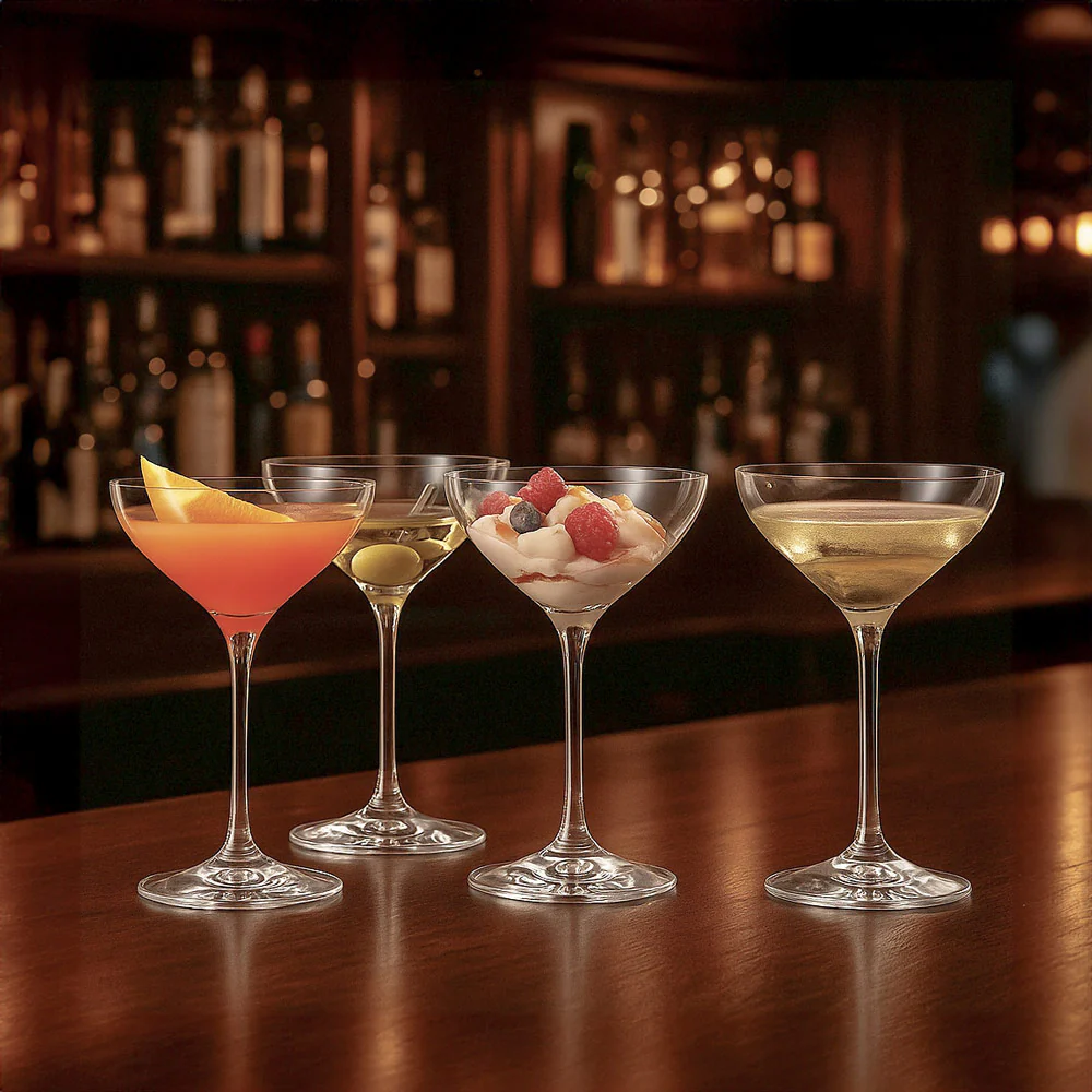 Special Champagne Saucers 250ml, Set of 4
