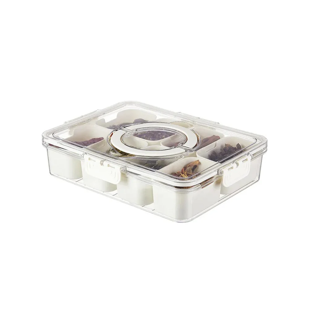 Rectangular Spice Storage Box with Lid - Cream - Image 3