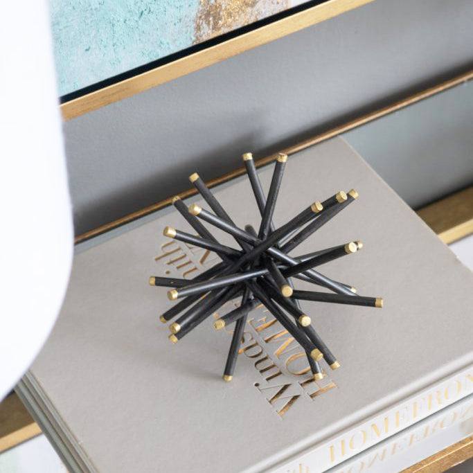 Spiked Decorative Accents, Set of 3 - Black Gold - Image 4