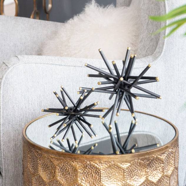 Spiked Decorative Accents, Set of 3 - Black Gold - Image 8