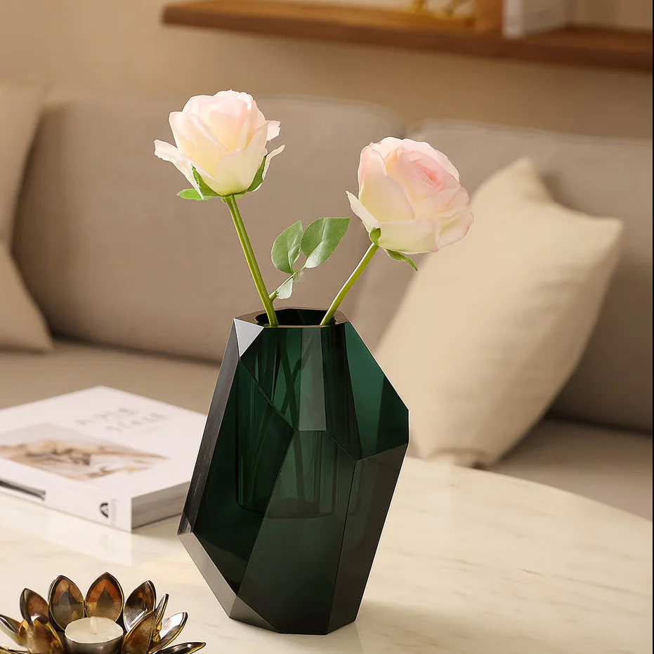 Splendour Crystal Vase - Turquoise - Image 2