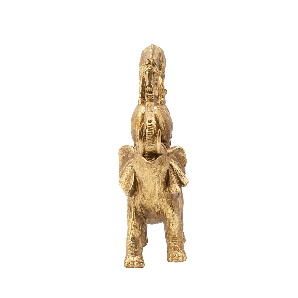 Stacked Savannah Sculpture Large - Gold - Image 12
