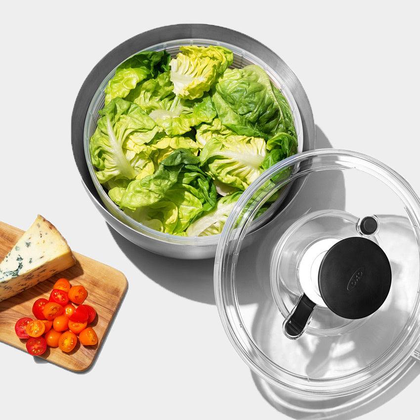 Stainless Steel Salad Spinner - Image 4