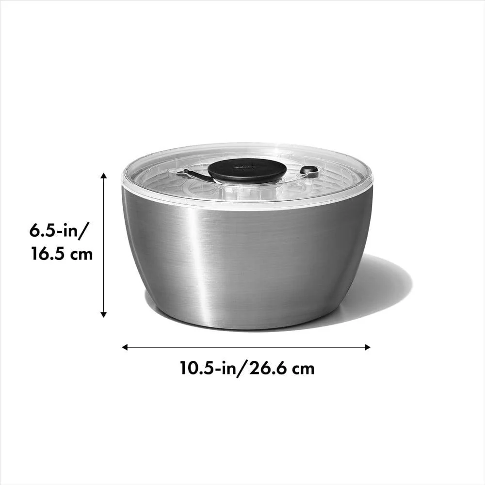Stainless Steel Salad Spinner - Image 6