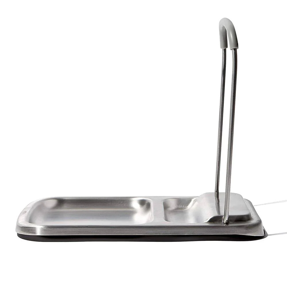 Stainless Steel Spoon Rest with Lid Holder - Image 3